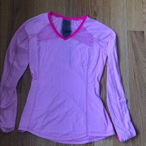 Lululemon pink performance top size 6